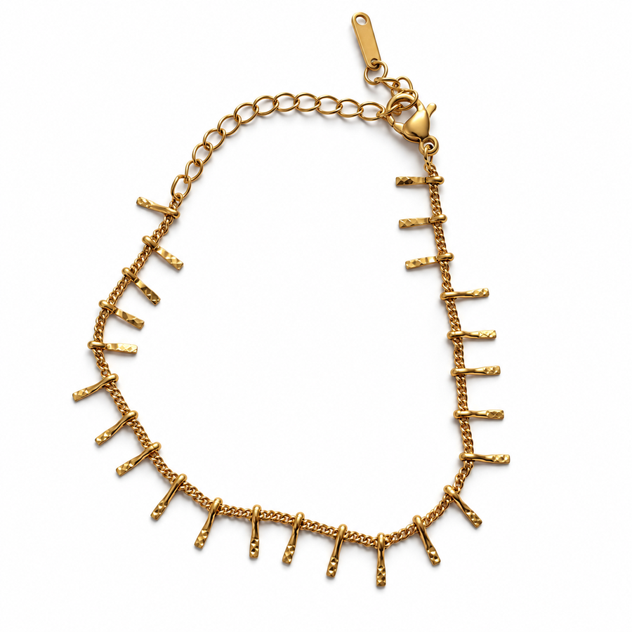 Golden Fringe Y-Chain Bracelet - Main