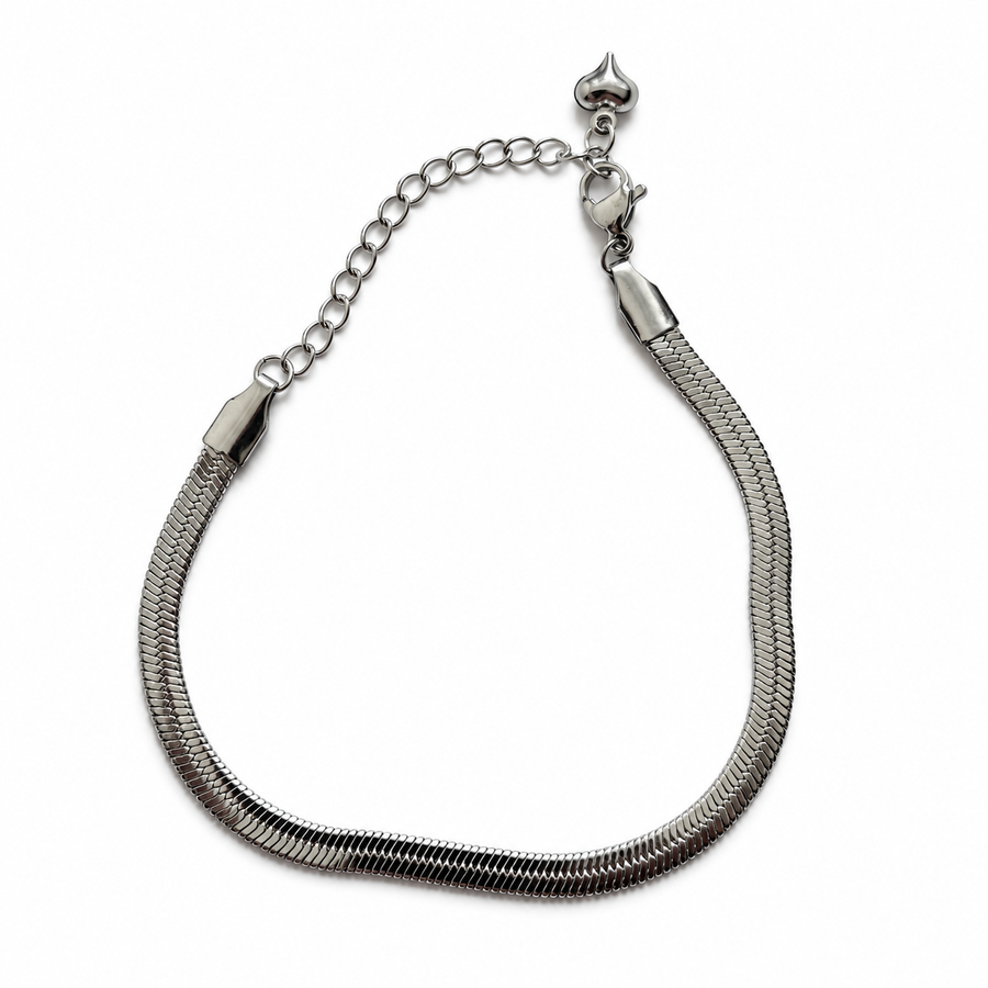 Silver Blade Chain Bracelet - Main