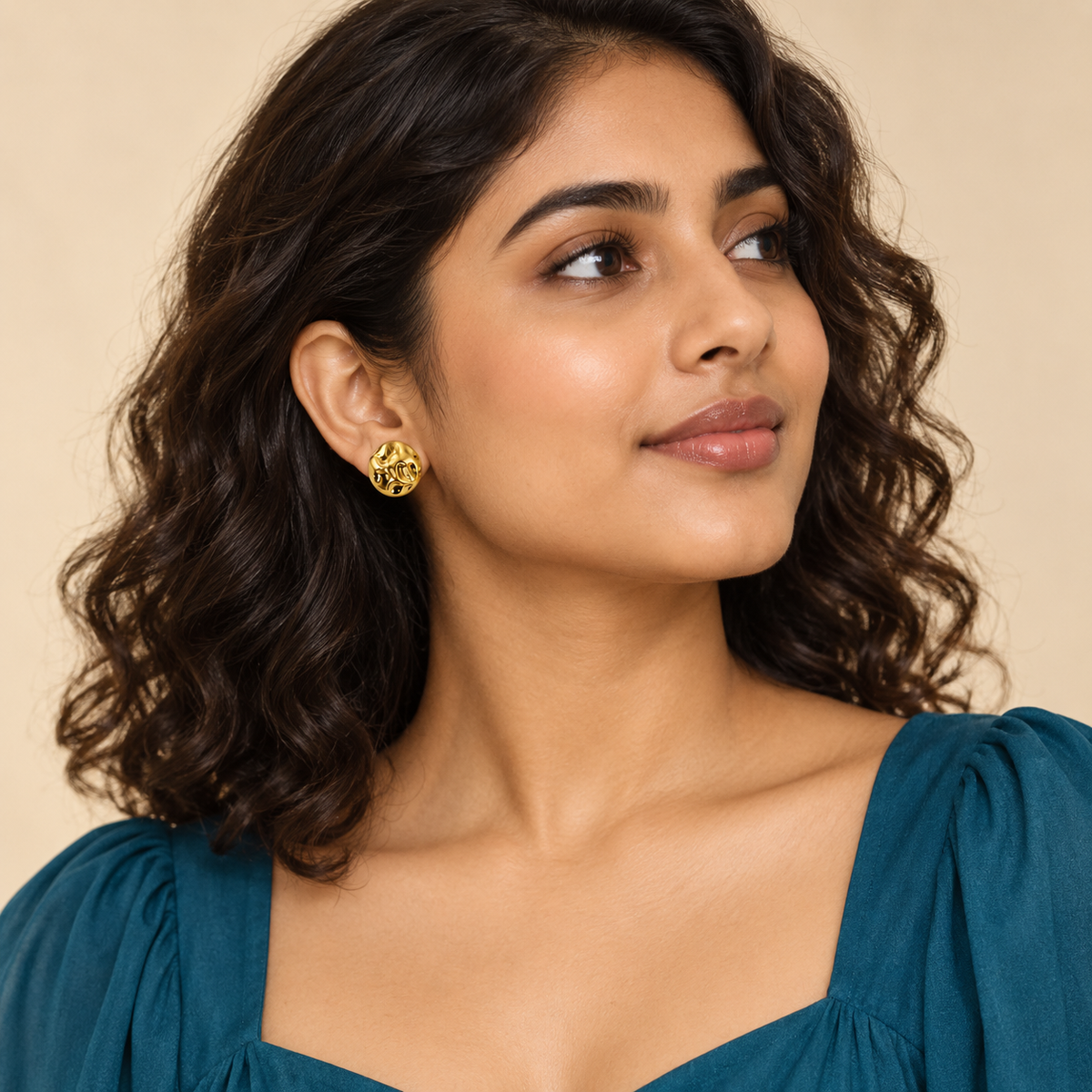 Modern Shapes Trio Earring Set - Model
