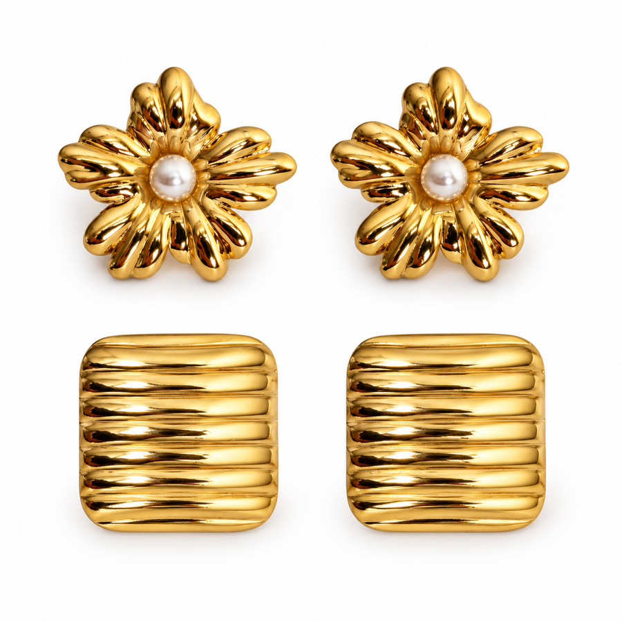 Sunlit Statement Earring Set - Main