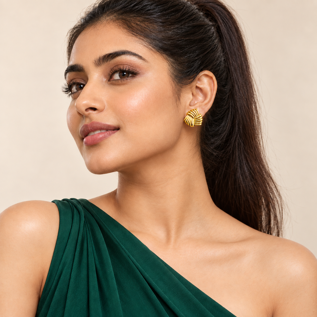 Mixed Blossom Earring Set - Model