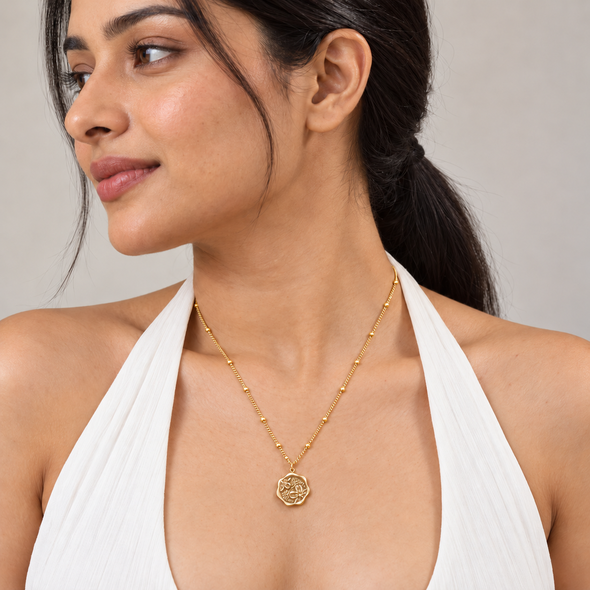 Vortex Medallion Necklace - Model