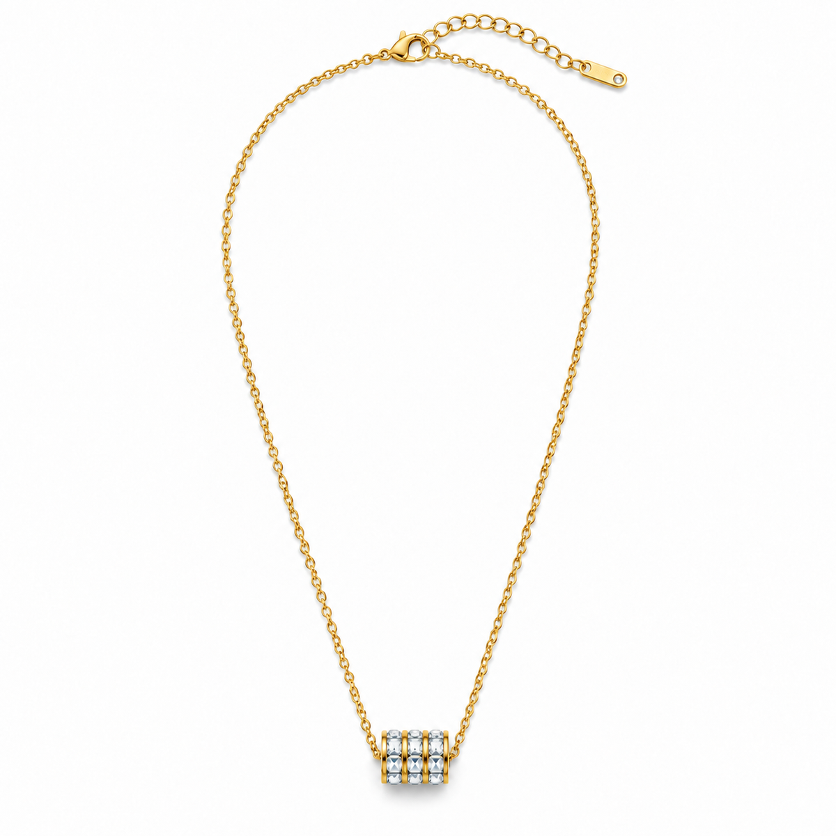Crystal Perfume Bottle Necklace - Main
