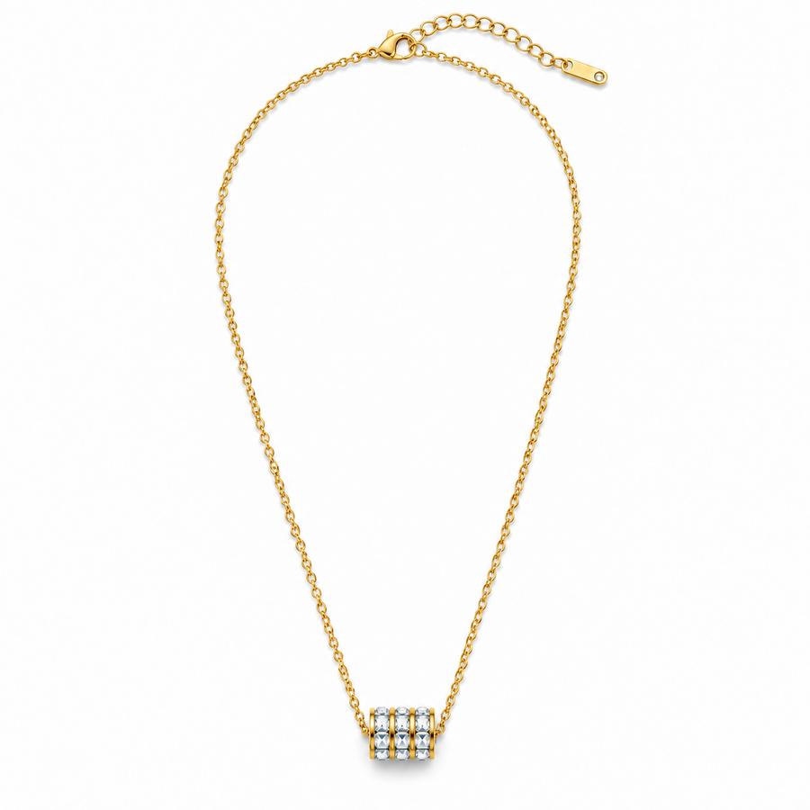 Crystal Perfume Bottle Necklace - Main
