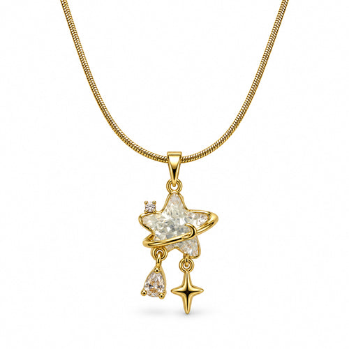 Celestial Star Orbit Pendant Necklace product view