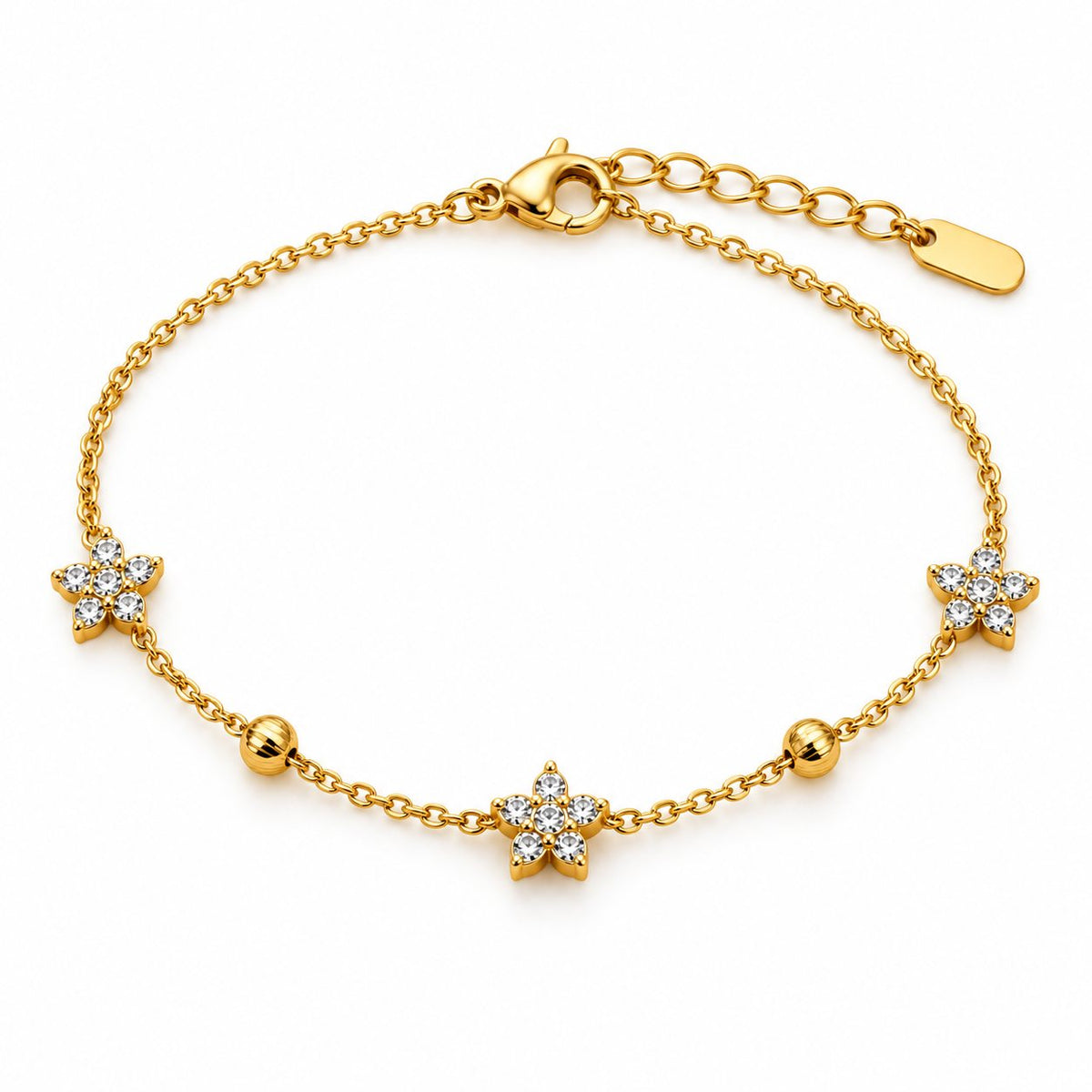 Crystal Blossom Station Bracelet - Main