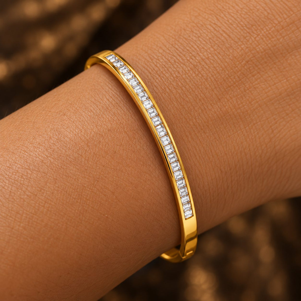 Crystal Channel Bangle - Macro
