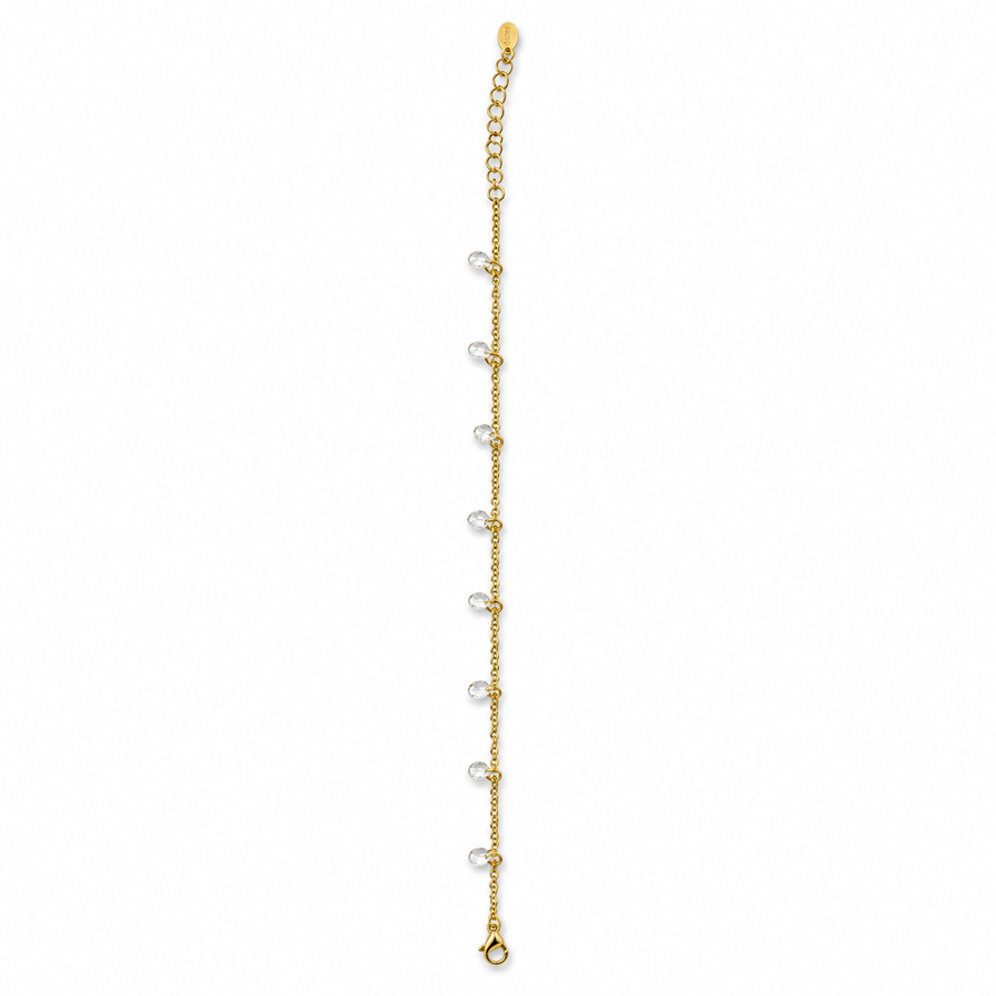 Crystal Dewdrop Anklet - Main