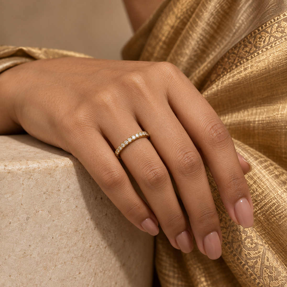 Crystal Eternity Band Ring - Model