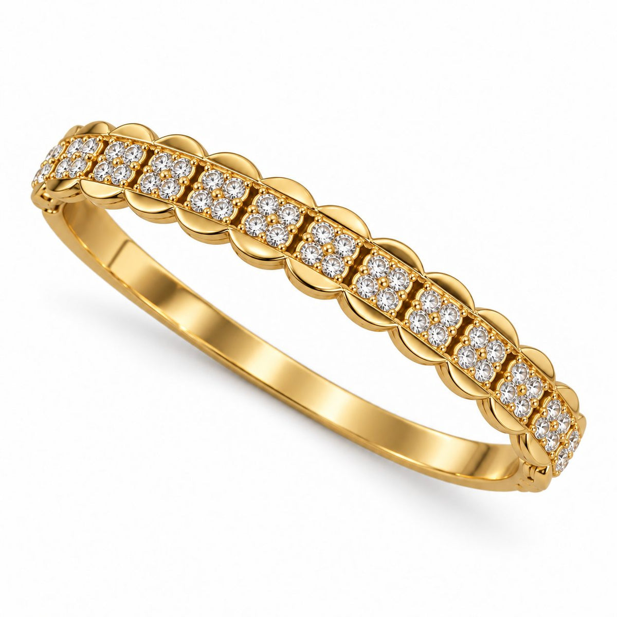 Crystal Scallop Link Bracelet - Main