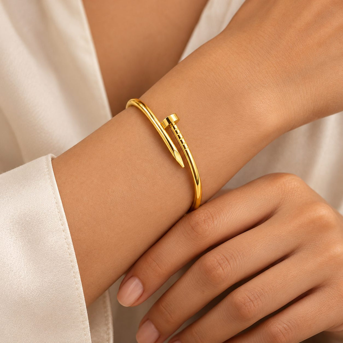 Golden Nail Bangle - Model