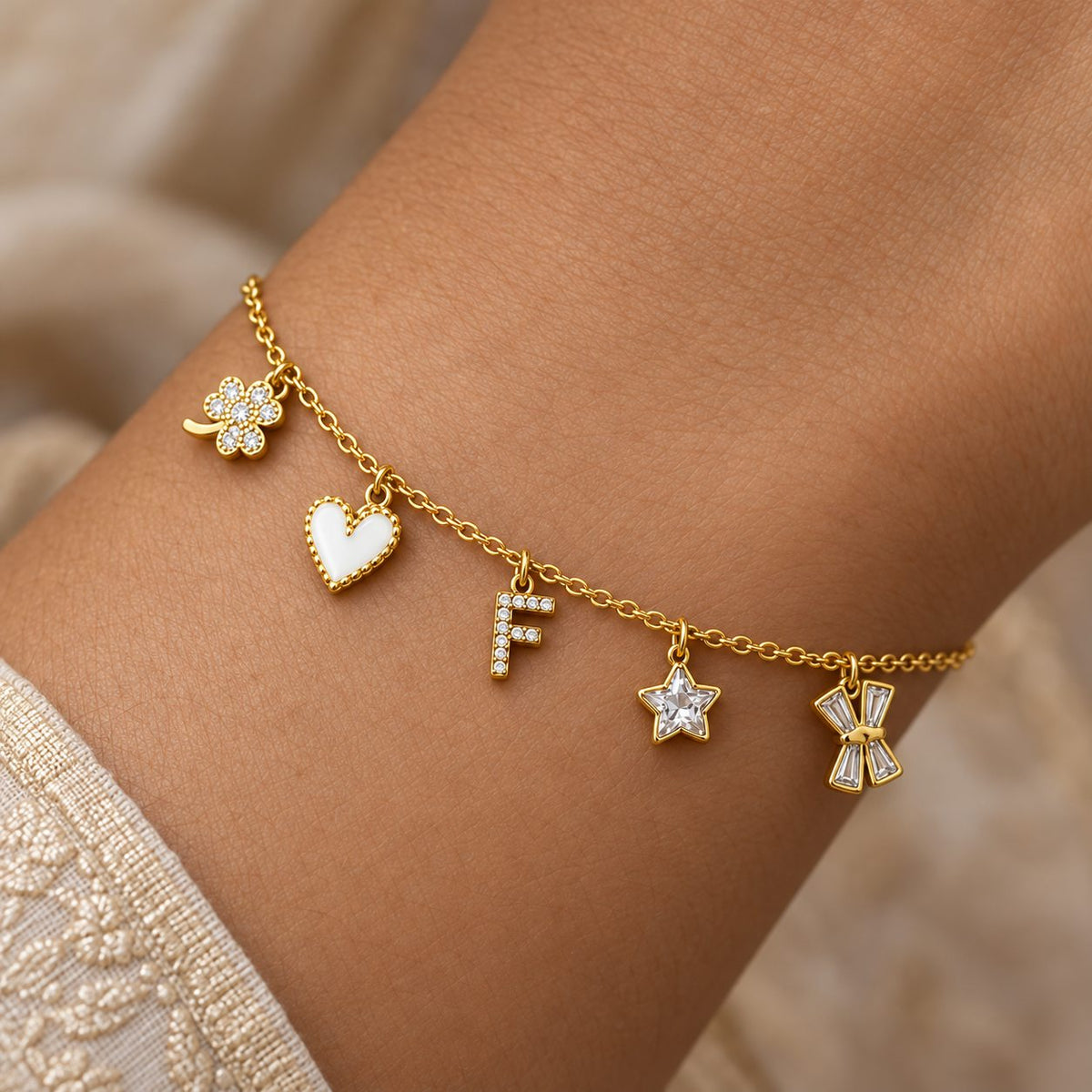 Lucky Five Charm Bracelet - Macro
