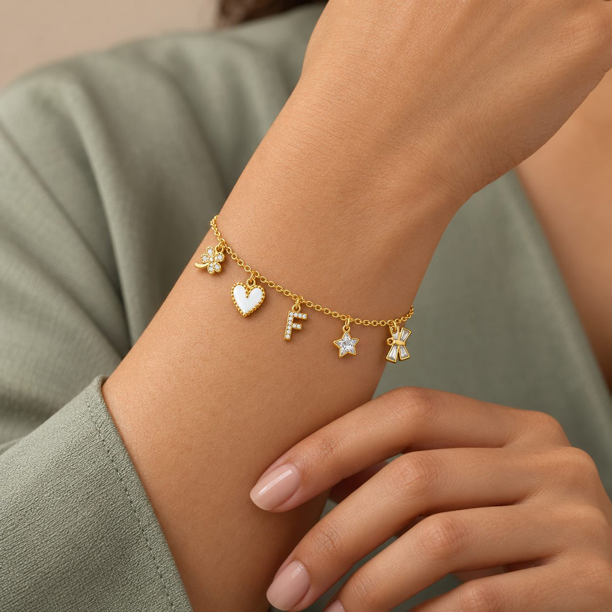 Lucky Five Charm Bracelet - Model