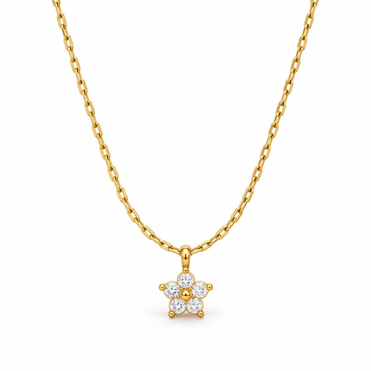 Petite Crystal Cluster Necklace - Main
