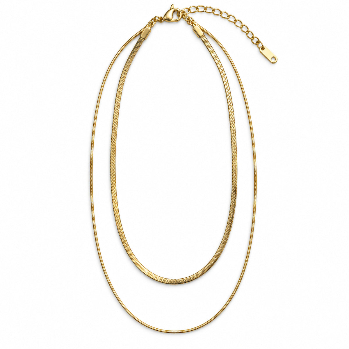 Gold Double Layer Necklace