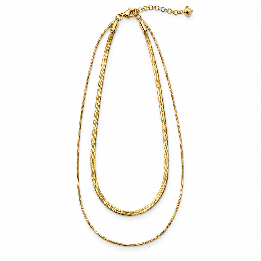 Gold Double Layer Necklace