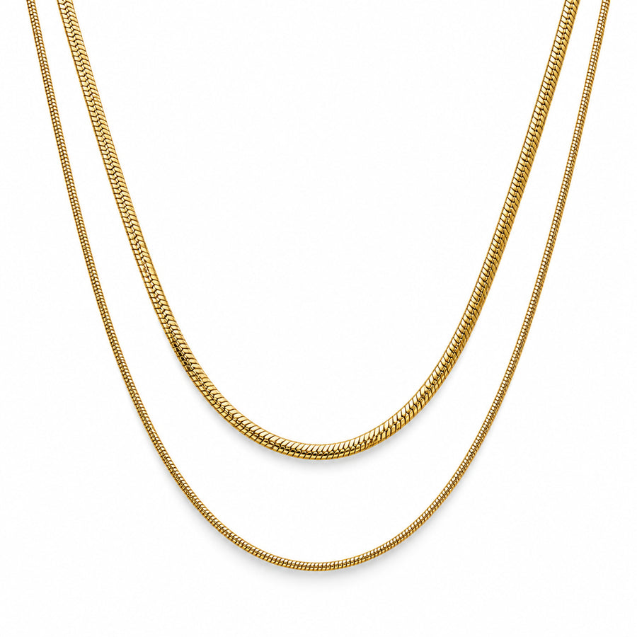 Gold Double Layer Necklace