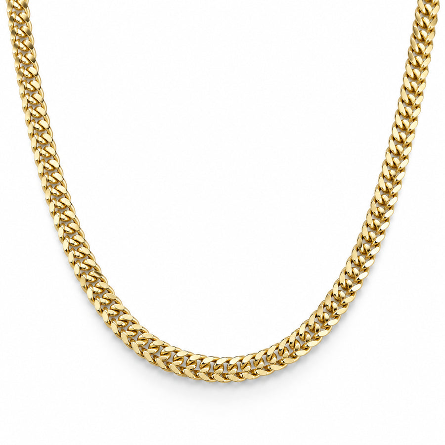 Gold Flat Link Necklace