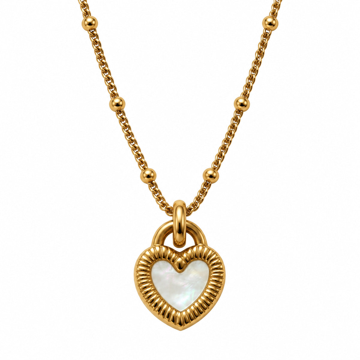 2 in 1 Reversible Black & White Heart Pendant  Necklace