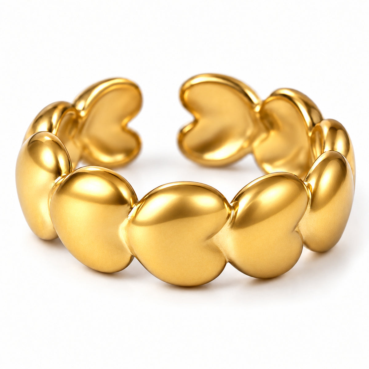 Sculpted Heart Band Ring