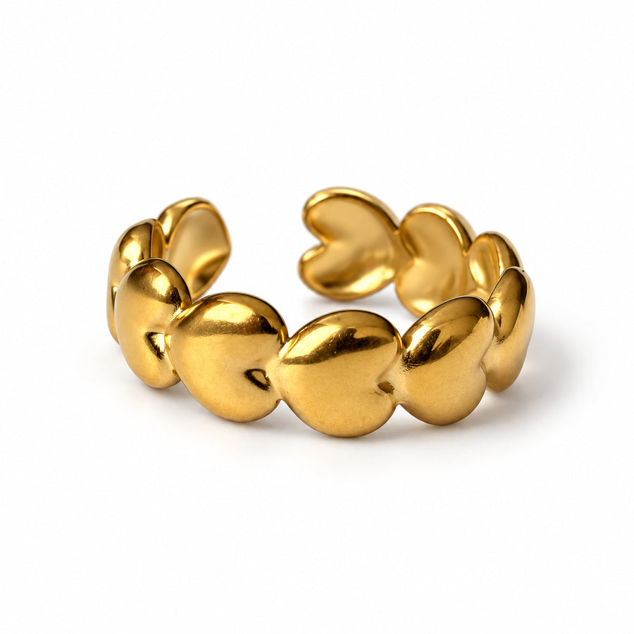 Sculpted Heart Band Ring