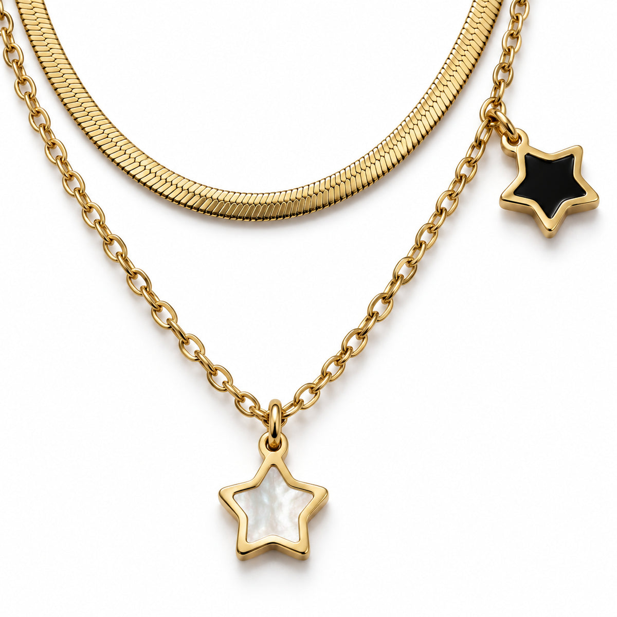 Star Charm Layered Necklace