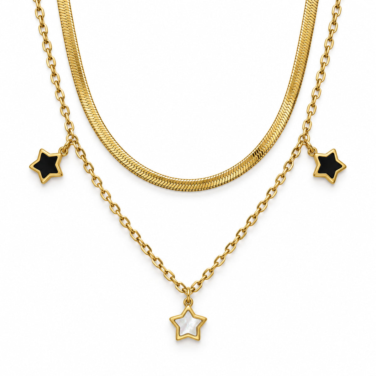 Star Charm Layered Necklace