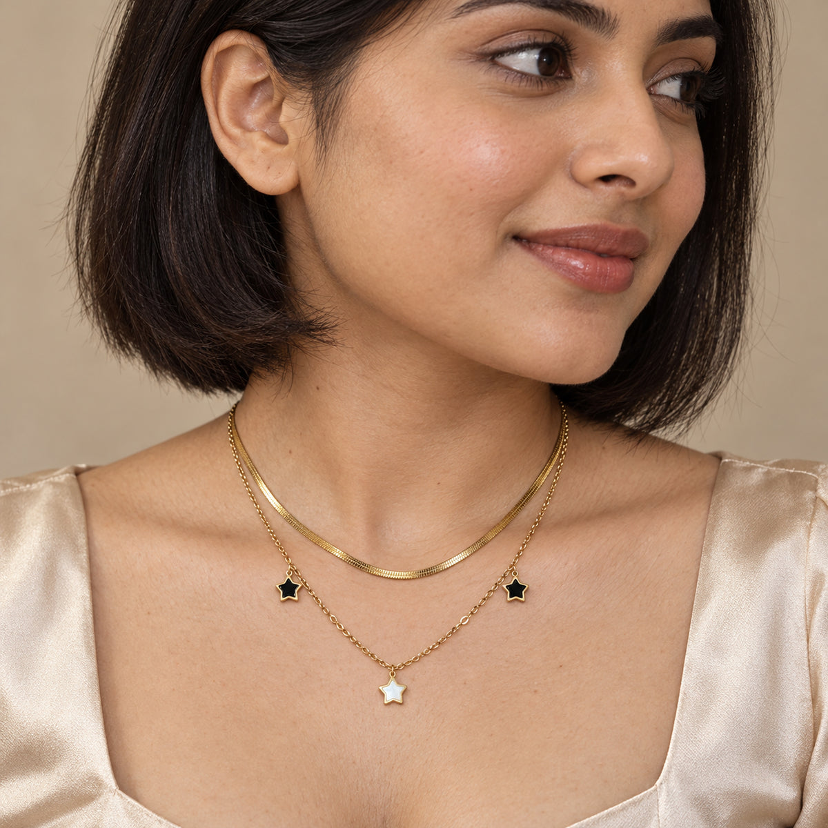 Star Charm Layered Necklace