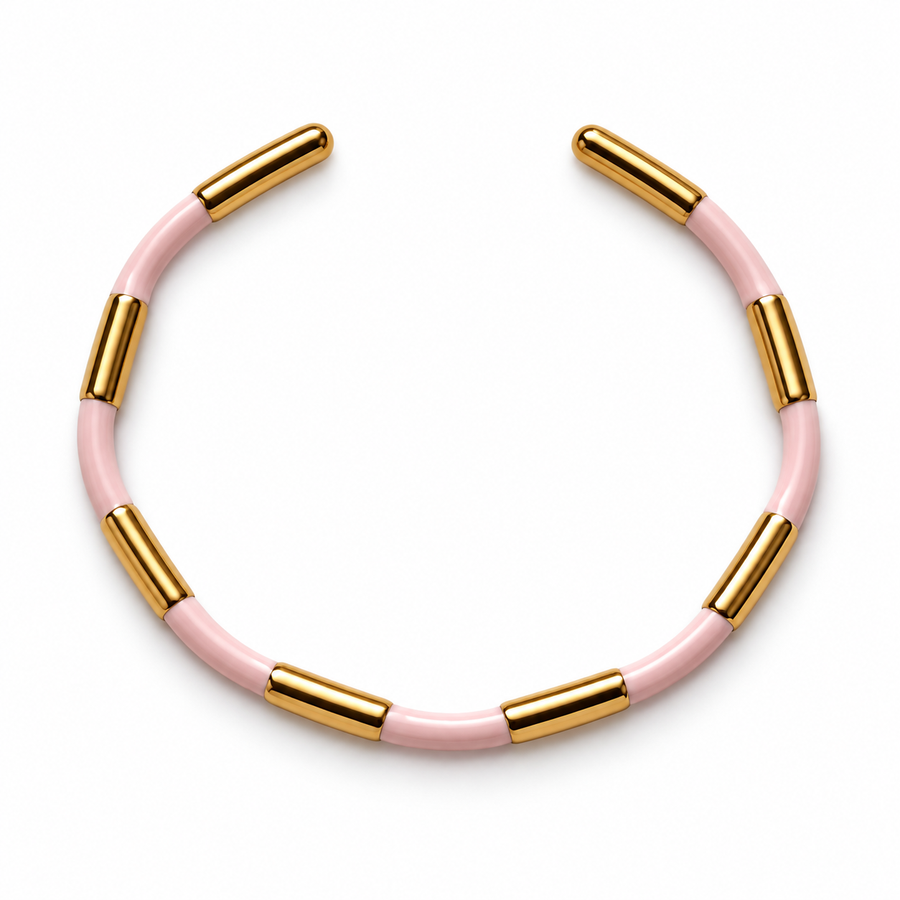 Rose and Gold Segment Bracelet - Main