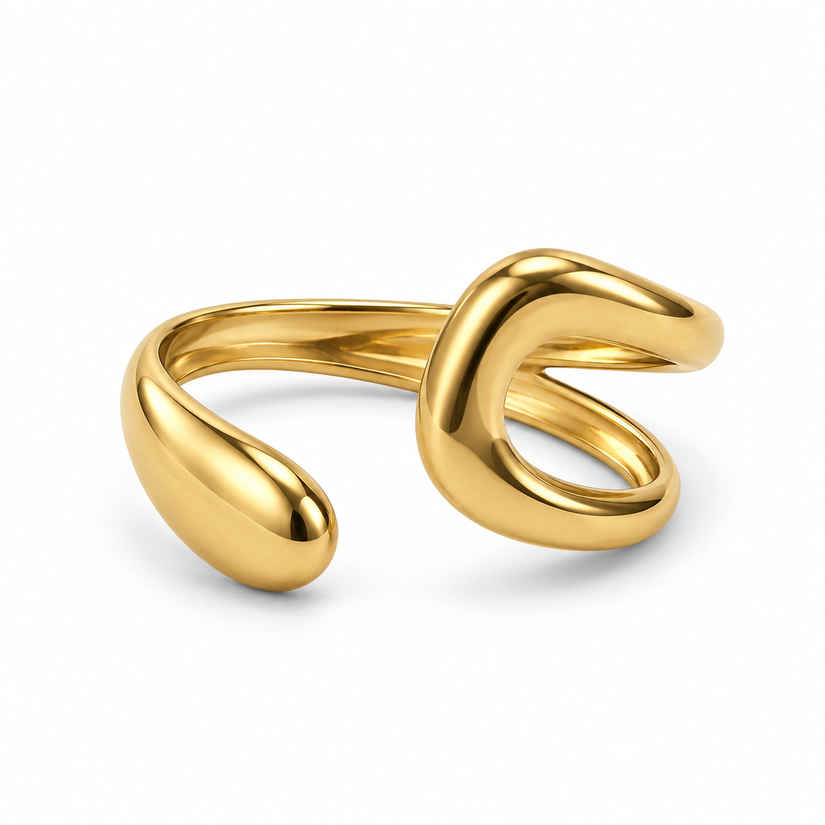 Sculpted Open Drop Ring - Main