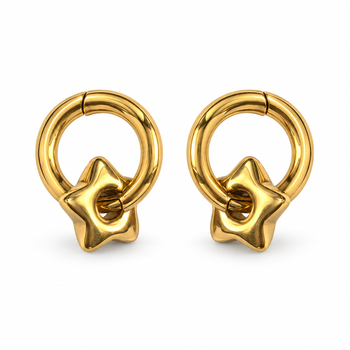 Sculpted Star Knot Earrings product view