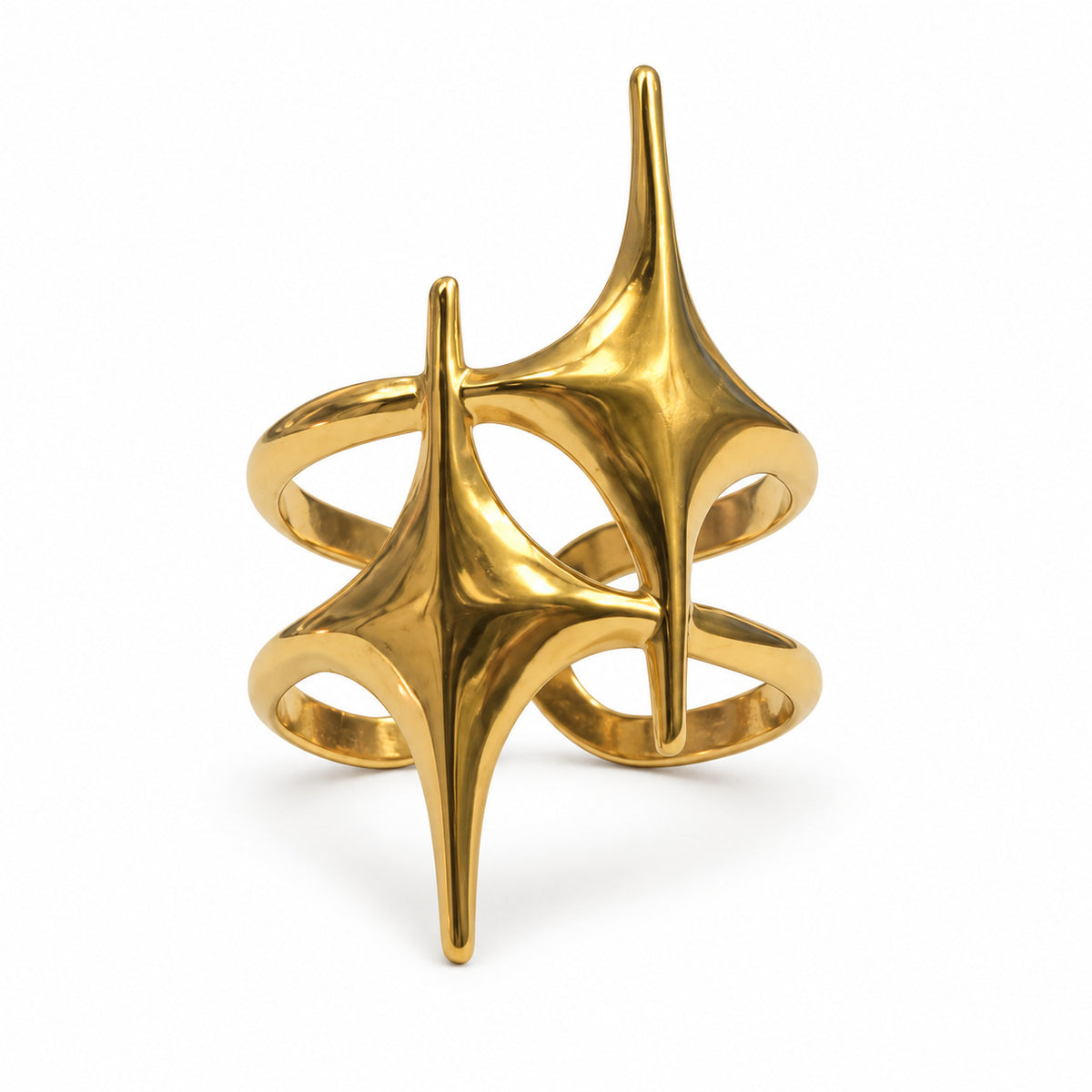 Sculpted Starburst Statement Ring product view