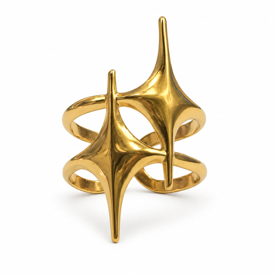 Sculpted Starburst Statement Ring product view