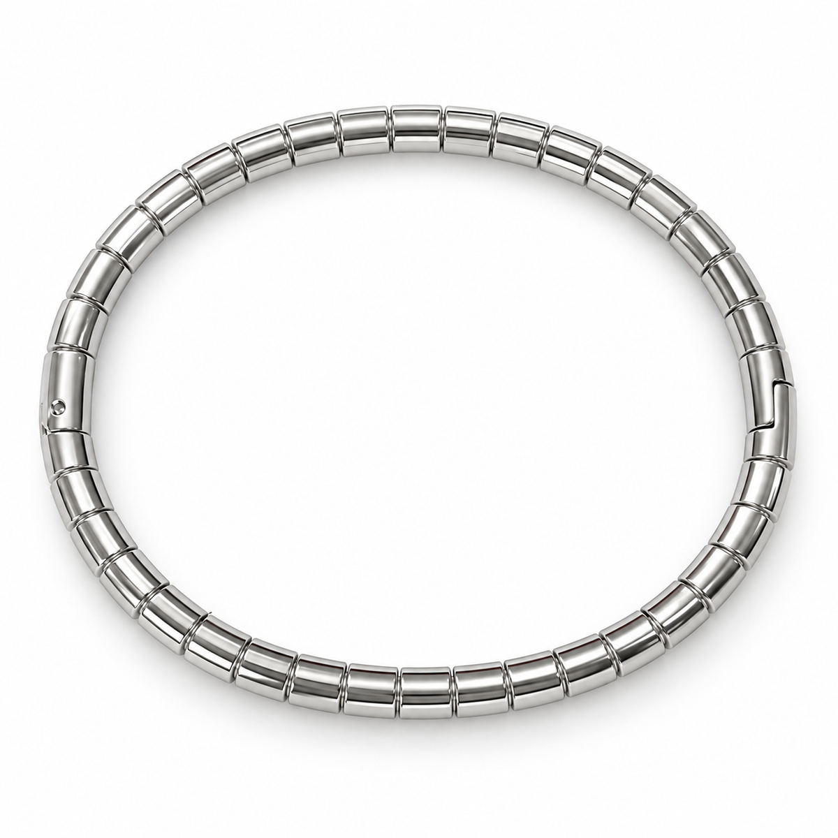 Silver Segment Bangle - Main