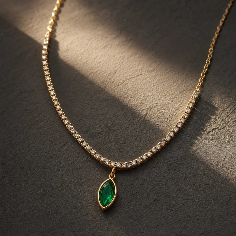 Timeless Green Pendant Necklace